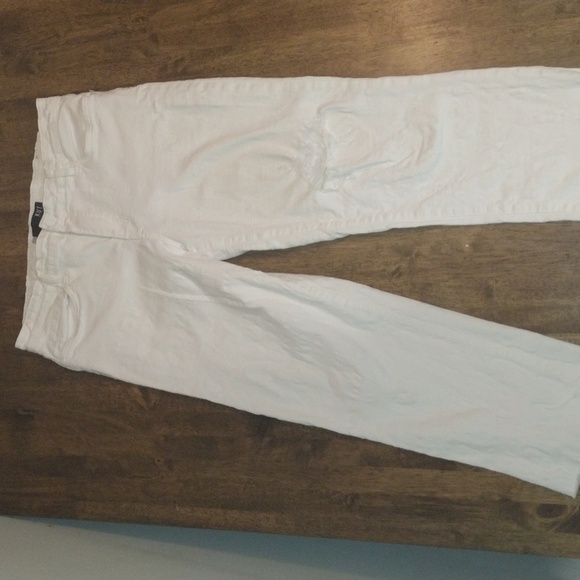 KUT From the Kloth Reese High-Rise Fab Ab Ankle Straight Distressed Raw Hemn 12 - Picture 3 of 9